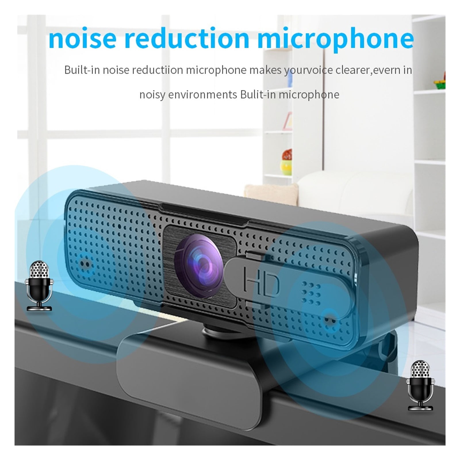 Webcam 1080p Webcam Cover Auto Focus Web Camera With Microphone Web Camera For Computer Video Calling For Conferencing, Live Streaming, Recording ,HD Video