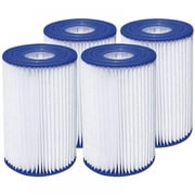 Spdoo Size A or C Pool Filters for Summer Waves 6 Pack of Type A or C Pool Filter Cartridges Pool Filters Compatible with Intex Easy Set Type A Filters