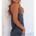 thumbnail image 4 of Women’s U Neck Tank Top Casual Sleeveless T-Shirts, 4 of 5