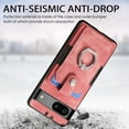 thumbnail image 4 of Feishell for Google Pixel 7 Wallet Case with Elastic Card Holder,Premium PU Leather Shockproof TPU Bumper 360° Rotation Finger Ring Holder Kickstand Anti-Scratch Protective Phone Case,Pink, 4 of 9