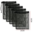 thumbnail image 2 of 5 Pcs Sacs en Filet, Sacs en Filet de Nylon Petits Sacs à Linge Sacs de Sport Sacs de Voyage Sacs de Rangement en Filet Noir pour Basketball Football Sports, 2 of 8