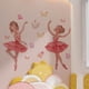 thumbnail image 2 of Adhesivo de pared de PVC autoadhesivo para bailarín de ballet rosa, 30 x 90 cm, 2 of 3