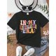 thumbnail image 3 of Young Girl Casual Flower & Letter Slogan Printed Short Sleeve T-Shirt, 3 of 7