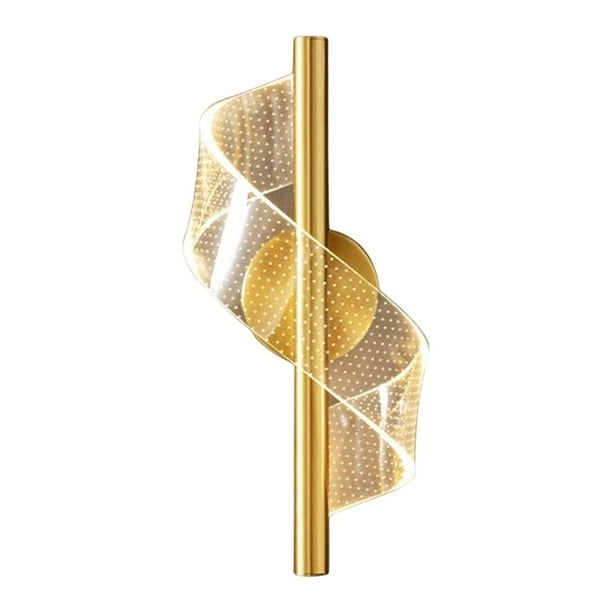 Aplique de pared Zulema Lámpara de cristal dorados