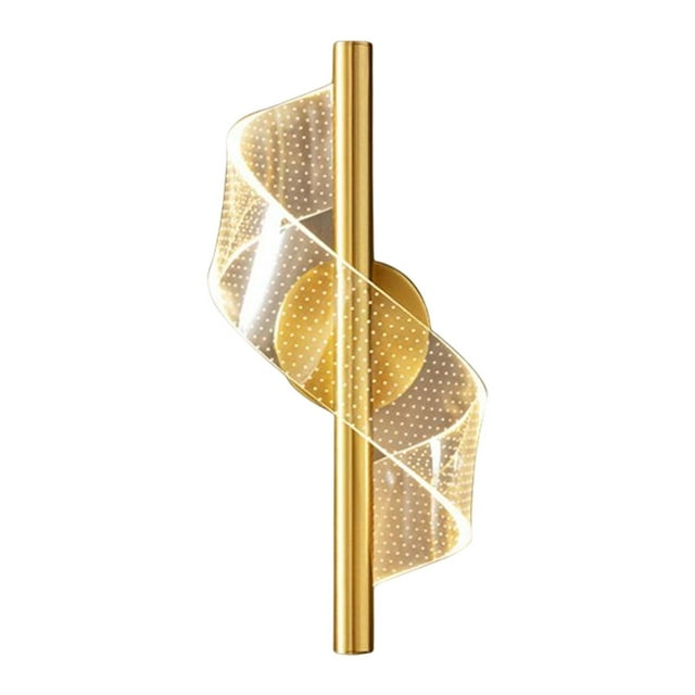 Aplique de pared Zulema Lámpara de cristal dorados
