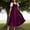 Purple, variant on Mgmyaa Women's Ball Gown Sleeveless Spaghetti Straps Low Back Square Neckline Flowing Long Dress
