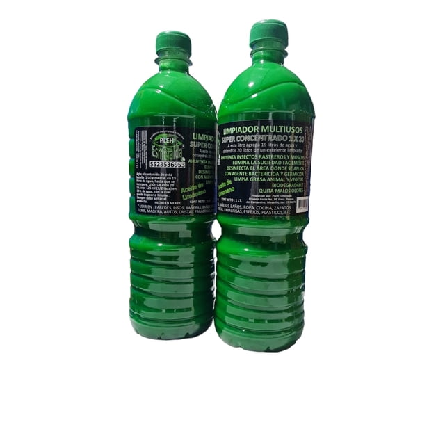 LIMPIADOR MULTIUSOS CONCENTRADO CON ACEITE DE LIMONENO MARCA PLEH ESMERALDA 1 LT PLEH ESMERALDA limpiador multiusos