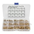 thumbnail image 1 of Youkk 450Pcs M2 M3 Female Thread Brass Knurled Threaded Insert Embedment Nuts Assortment Kit with Plastic Box, 1 of 5