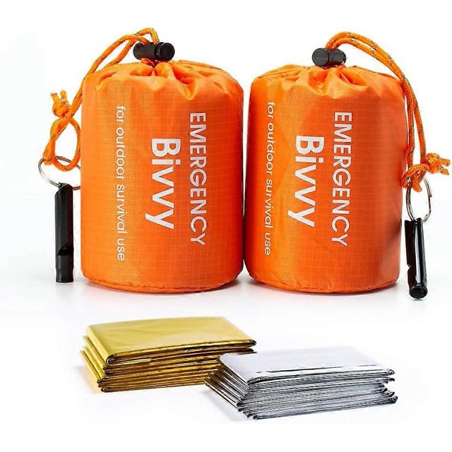 4pcs Outdoor Emergency Warm Waterproof Sleeping Bags Camping Survival Bags