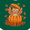 thumbnail image 4 of Inktastic Owl in a Pumpkin- Cute for Halloween and Thanksgiving Boys or Girls Baby Bib, 4 of 4