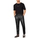 thumbnail image 2 of Pantalones Brillantes INSPIRE CHIC para Hombre, Pantalones de Disco de los 70, Trousers Rectos de Lentejuelas 32 Negro, 2 of 6