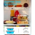 thumbnail image 6 of CozyNestFinds 8.5in x 8.5in Square Baking Dish Pans Glass Bakeware Glass Microwave Casserole Dish with Lid and Handles Microwave, Dishwasher, and Oven Safe Cookware, 6 of 17