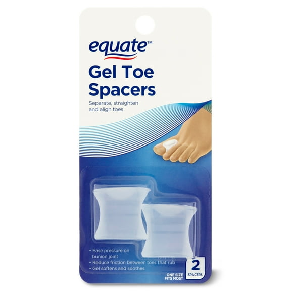 Equate Gel Toe Spacers, 2 Count