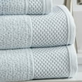 thumbnail image 3 of Market & Place 100% Cotton Textured 6-Piece Hand Towel Set, Spa Blue, 3 of 6