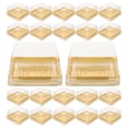 thumbnail image 3 of FELTECHELECTR 50 cajas transparentes para postres, multifunción, para pasteles, dulces y panadería., 3 of 3