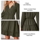thumbnail image 5 of Vestido midi fluido NikouMX con encaje cuello en V manga larga, 5 of 6