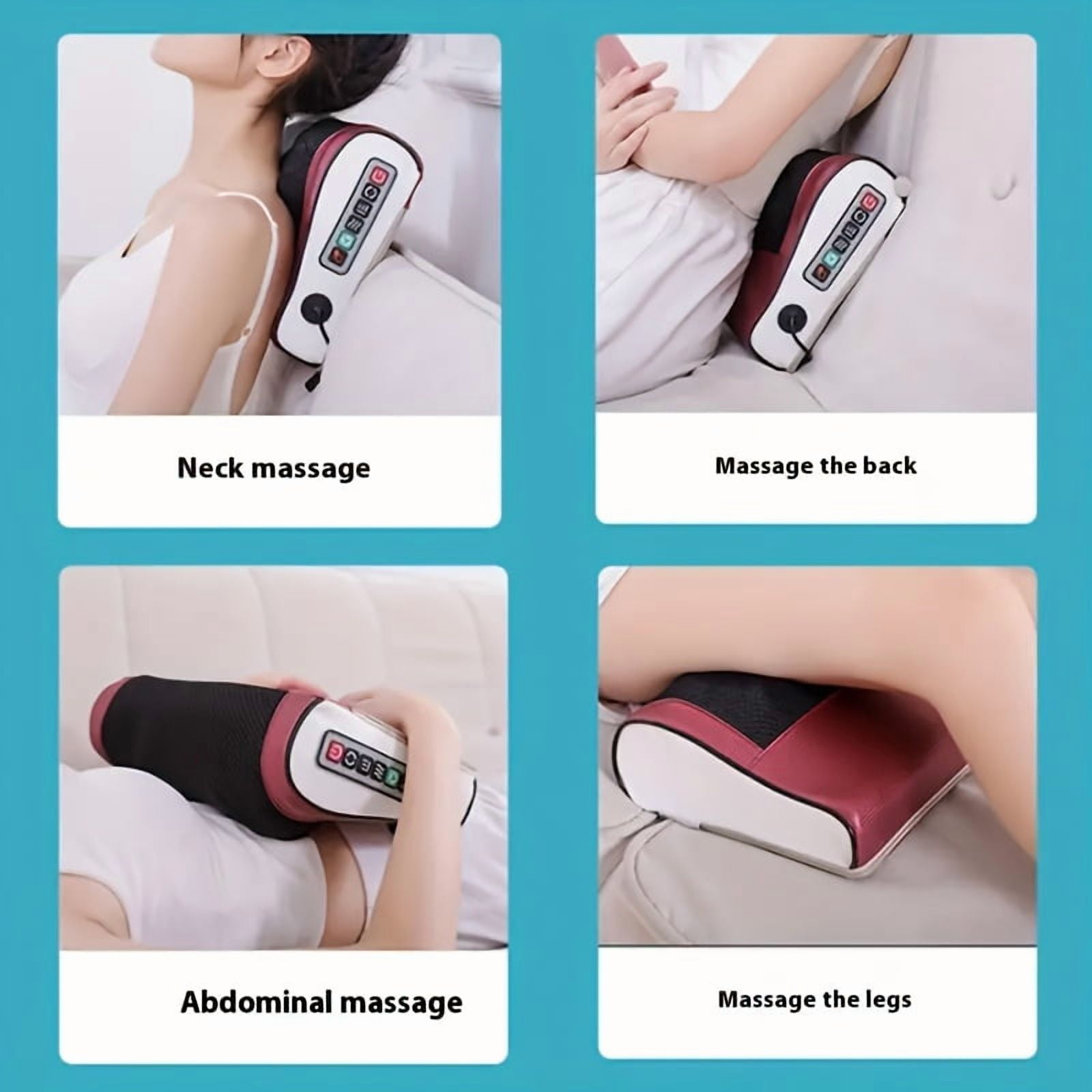 Neck Massager - Shiatsu Deep Tissue Massage with Heat, Suitable for Neck, Shoulders, Back, And Legs, Providing Heated Cervical Traction And Full-Body, a Perfect Present for Parents And Loved Ones.