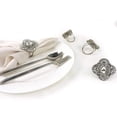 thumbnail image 4 of Bold & Beautiful Jeweled Napkin RingColor: SilverSize: 2.20"x2"Set of 4, 4 of 9