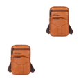 thumbnail image 2 of Transemion Stylish And Waist Packs Premium Leather Bag For Men Soft To Touch yellowish-brown 2Set, 2 of 6