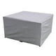 thumbnail image 1 of Funda para mesa de jardín, rectangular, impermeable, para muebles de jardín, resistente al viento, la lluvia, los rayos UV y el polvo, con cordones (150 x 150 x 75 cm), 1 of 5