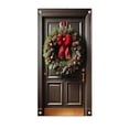 thumbnail image 7 of Ouuluon Festive Christmas Door Cover, 35x71 inch Holiday Curtain for Front Door Wall Party Decoration, 7 of 7