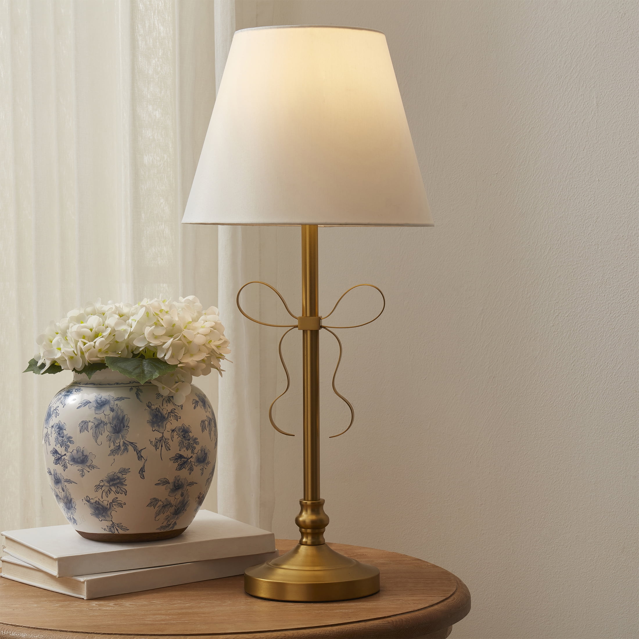 My Texas House 24" Gold Metal Bow Table Lamp