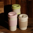 thumbnail image 4 of Plant-Based Reusable Coffee Cup with Lid| 11.8oz Portable Travel Mug made from Bamboo | Dishwasher Safe, Zero Waste, Plastic Free, 4 of 7