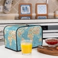 thumbnail image 5 of KLL World Map With Animals 1 Print 2 Slice Toaster Dust Covers Kitchen Small Appliance Cover with 2 Pockets,Can hold Jam Spreader Knife & Toaster Tongs (11.4 x 7.9 x 7.5), 5 of 6
