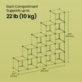 thumbnail image 5 of LEDREM 16-Cube Modular Closet System - Heavy Duty Plastic & Metal Storage Organizer, Tool-Free Assembly, Cream White, 5 of 6
