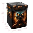 thumbnail image 5 of Halloween Foldable Car Trash Bin with Lid, Leak-Proof, Hanging Storage Bag - Trash Can for Car, Car Garbage Can, 5 of 6