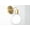 White, variant on Brass Wall Sconce - Globe Shade Sconce Wall Lamp