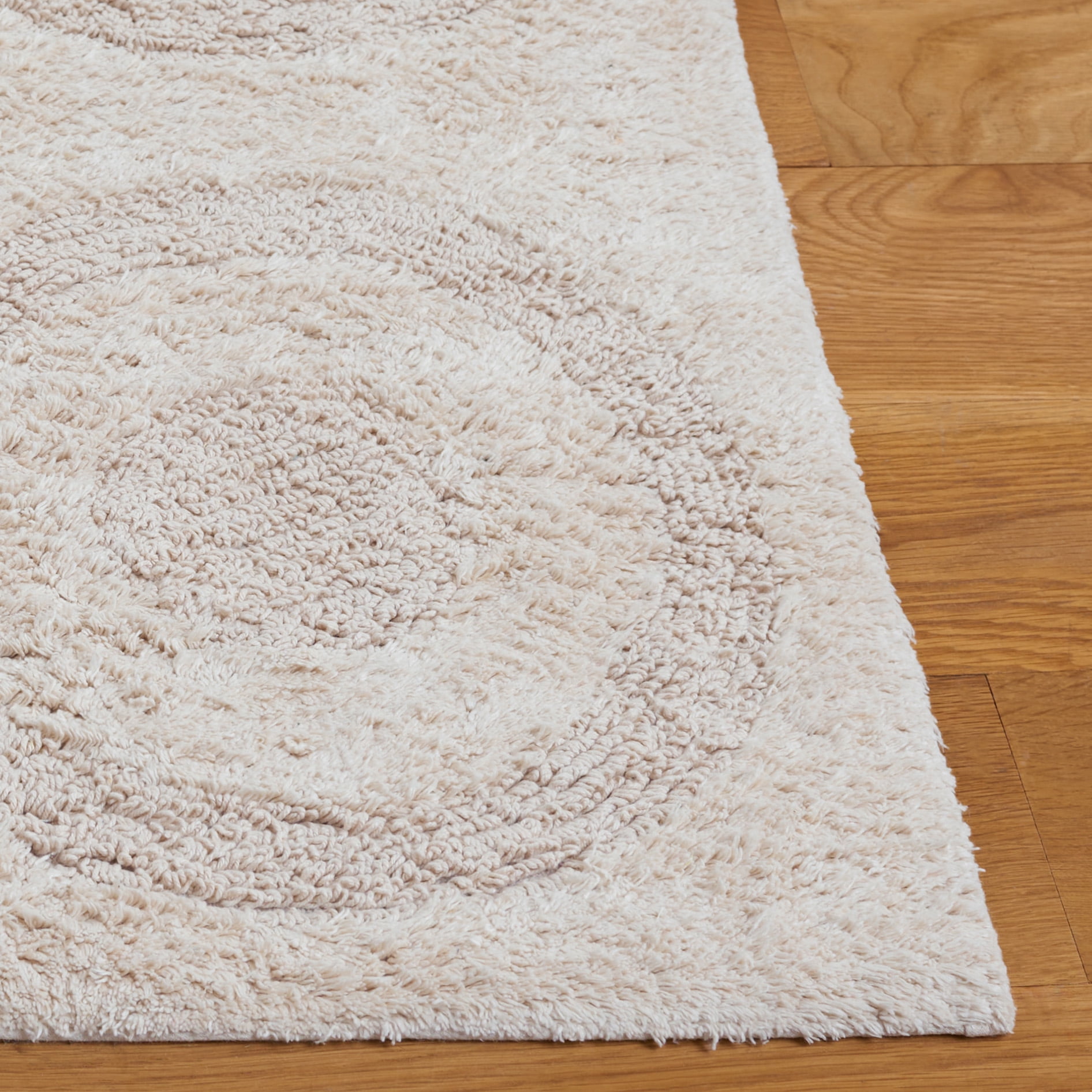 SAFAVIEH Easy Care Hemming Geometric Area Rug, Ivory, 5' x 8'