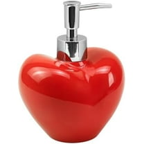 Heart Shaped Soap Dispenser with Plastic Pump, Refillable Lotion Soap Bottle, Lotion Bottle, Hand Soap Dispenser, Home Decoration