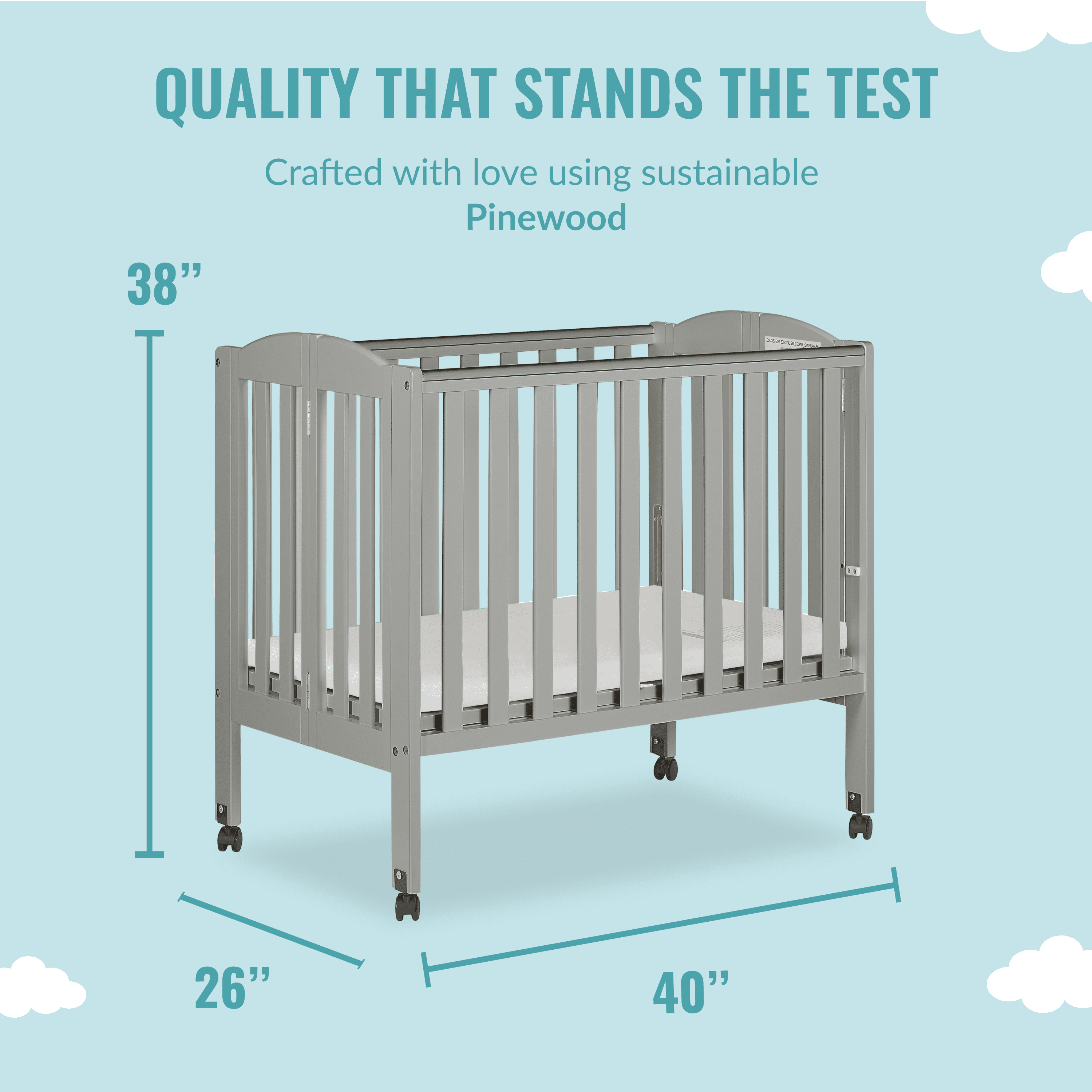 Dream on me 2 in cheap 1 portable crib