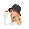 thumbnail image 6 of Vintage Fashion Womens Bucket Hats Summer Sun Protection Beach Hat Black, 6 of 8