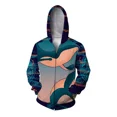 thumbnail image 4 of Sudaderas de otoño para hombre Sudadera con capucha para hombre Sudadera con capucha con estampado personalizado de pingüino Ropa Y2K Sudadera con capucha con estampado de ballena y pez espada Sudader, 4 of 5