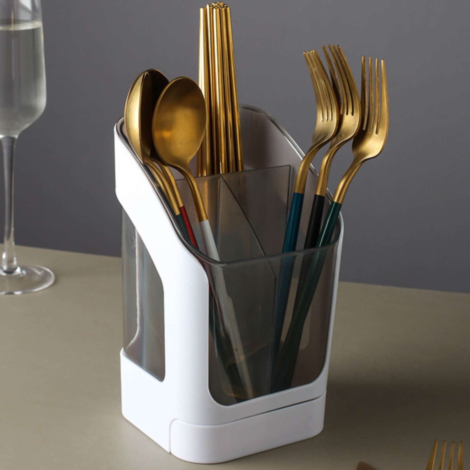 hanxiulin kitchen utensil holder for countertop multifunctional ...