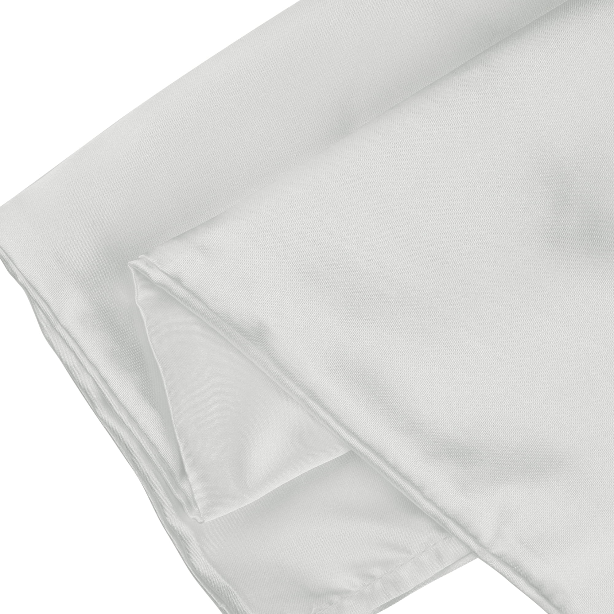 Unique Bargains Soft and Durable Envelope Closure Satin Pillowcase (2 Count) Gray Queen