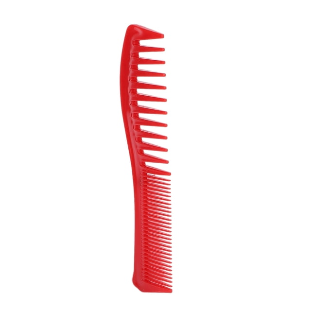 Straightening Comb, Plastic Double Headed Professional Hair Comb for Salon Use for Home Red,Black
