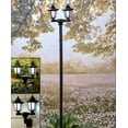 thumbnail image 5 of YUNAFFT Solar Dusk to Dawn Outdoor Post Light with IP65 Waterproof, Hexagon 2-Head Modern Street Light with Sensor for Patio, Backyard, Garden, 5 of 9