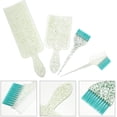thumbnail image 2 of Hair Brush Kit Highlighting Balayage Board Brush Kit: Glitter Tint Brush with Soft Bristles Hair Dye Paddle for Home Salon Hair Coloring Dyeing 1 Set Green Paddleboard Accessory, 2 of 5