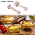 thumbnail image 6 of 2 Pieces Wooden Tart Tamper Set Tart Pan Wooden Pastry Tools, 6 of 6