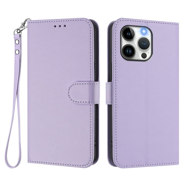 Funda Cartera GANGXUN para iPhone 14 Pro – Cierre Magnético, Protección RFID, Correa Desmontable, Compatible con Carga Inalámbrica