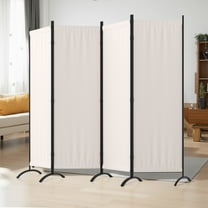 Room Divider 7FT Portable Room Dividers And Folding Privacy Screens, 89'' W Fabric Divider For Room Separation, 4 Panel Partition Room Dividers Freestanding Wall Divider Screen For Dorm Studio Office
