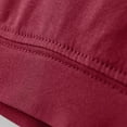 thumbnail image 4 of YUTK Bralettes for Women - Women's Solid Color Seamless Underwear without Steel Rims Detachable Chest Sagging Wave Pattern Bra Wine L, 4 of 7