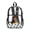 Dachshund Dog Paw Blue, variant on SEANATIVE Clear Backpack for Kids School Bag 17 Inch Large Capacity Bookbag Transparent Clear Bag Lightweight Casual Travel Beach Backpack for Teen Students, French Bulldog Dog Paw Bone Beige