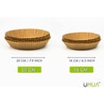 thumbnail image 3 of UMUA Papier pour Friteuse à Air Chaud, Papier Parchemin Antiadhésif Jetable, Qualité Alimentaire Compostable, 50 Pcs (16 cm), 3 of 8