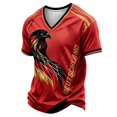 thumbnail image 4 of 2026 Germany Soccer Fan T-Shirt, Eagle Themed Men's V Neck Soccer Jersey,Sports Training T Shirt,Fan Cheer Top For Football Match, 4 of 4