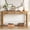 Natural, variant on Harper & Bright Designs Rustic Console Table with 3 Drawers, Narrow Entryway Table with Curved Corners, Wooden Sofa Table with Thick Legs for Hallway and Living Room, Light Oak