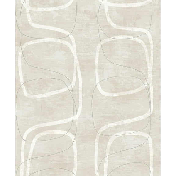 NextWall Forcella Geo Peel and Stick Wallpaper (Neutral)